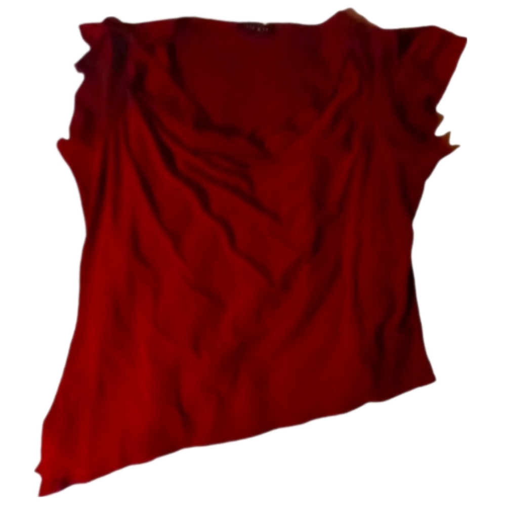 Burgundy blouse‎ Vintage SKUW256